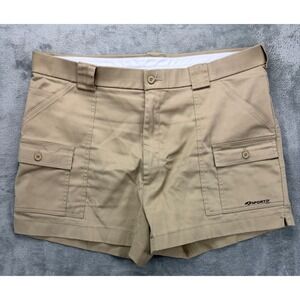 Sportif USA Men's Cargo Shorts 40 Beige Sail Hike Boat Coach Stretch‎ READ